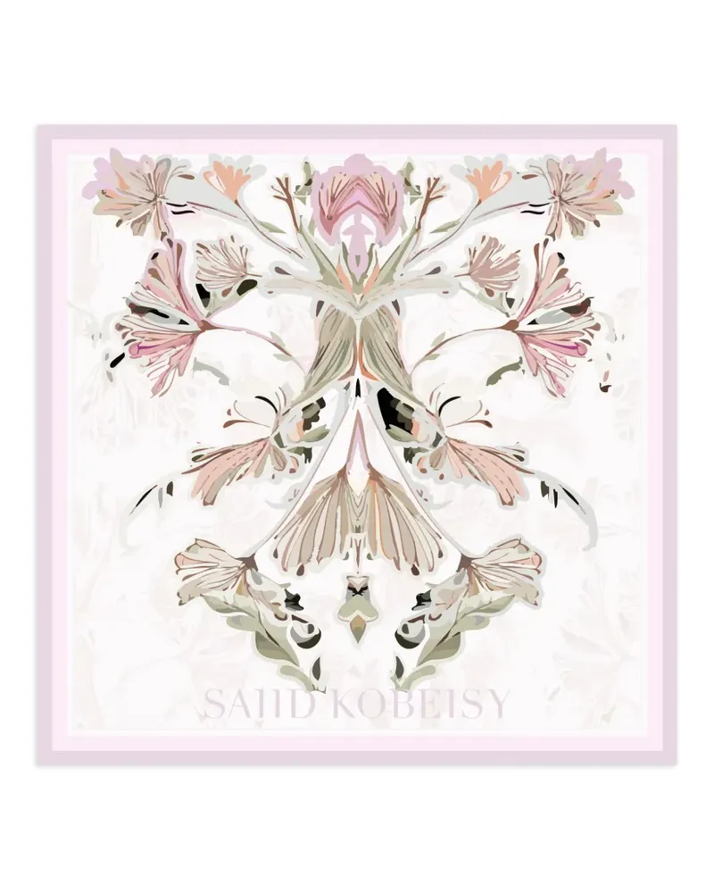 Saiid Kobeisy medium floral scarf - Rosa Rosa