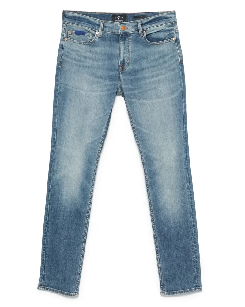 7 for all mankind Jeans mit Logo-Patch - Blau Blau