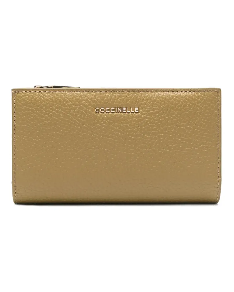 Coccinelle large Metallic wallet - Grün Grün