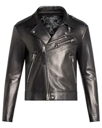 Tom Ford Bikerjacke aus Leder Schwarz