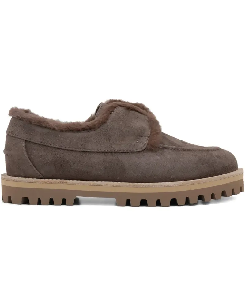 Le Silla Yacht Loafer aus Wildleder - Braun Braun