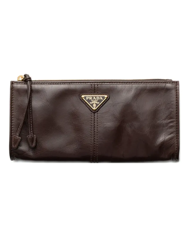 Prada Mini-Tasche aus Leder - Braun Braun