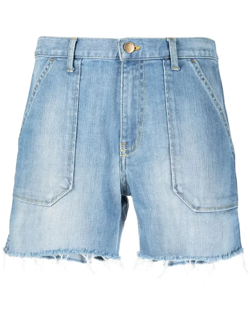 ba&sh Hoch sitzende Jeans-Shorts - Blau Blau