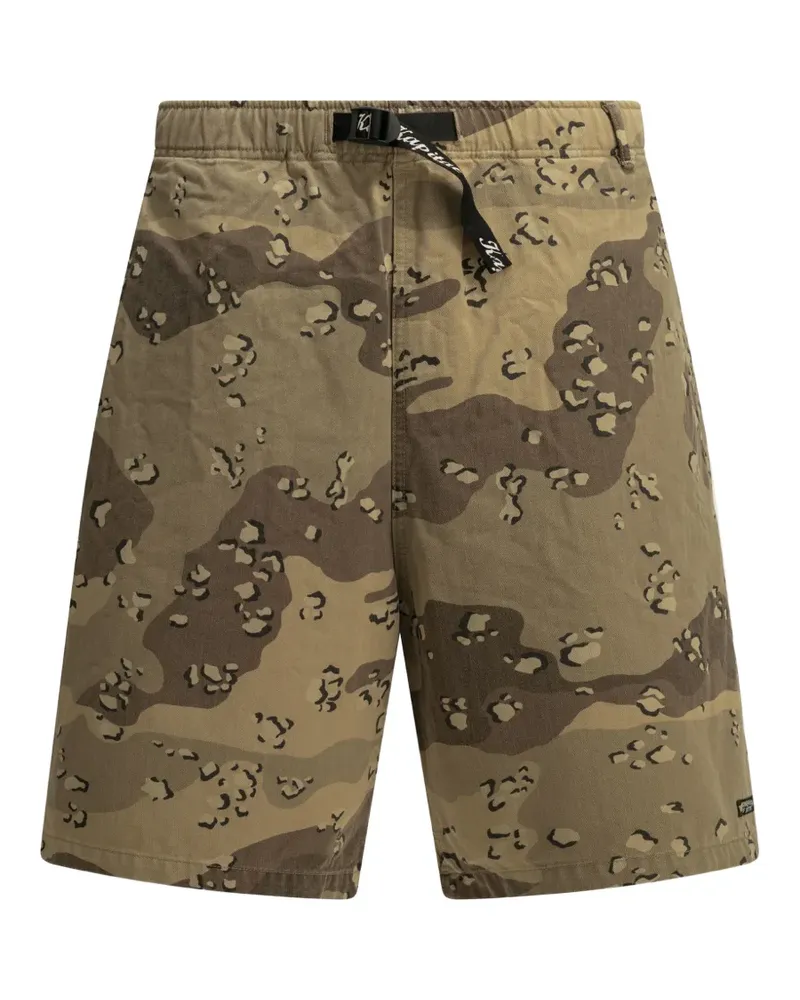 KAPITAL Shorts mit Camouflage-Print - Braun Braun
