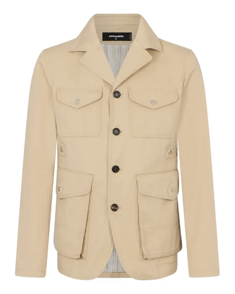 Dsquared2 Military Chic Utility-Baumwolljacke - Nude Nude