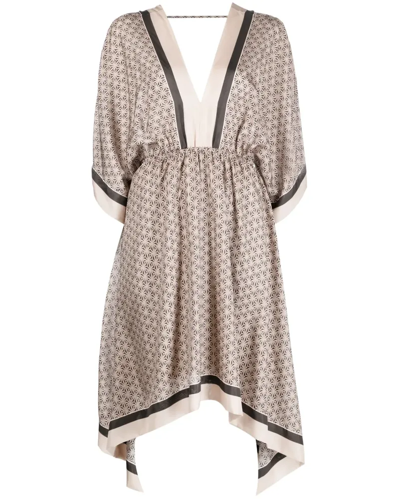 Brunello Cucinelli Minikleid mit geometrischem Print - C6901 C6901