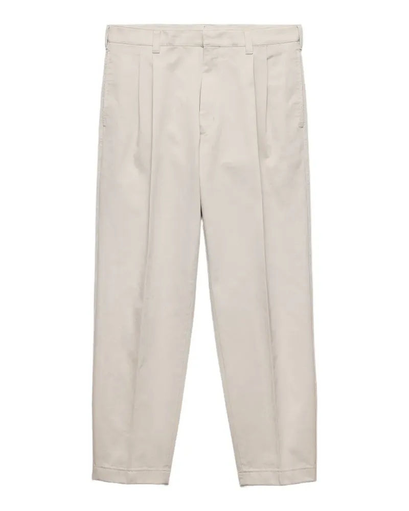 Prada Hose mit weitem Bein - Nude Nude