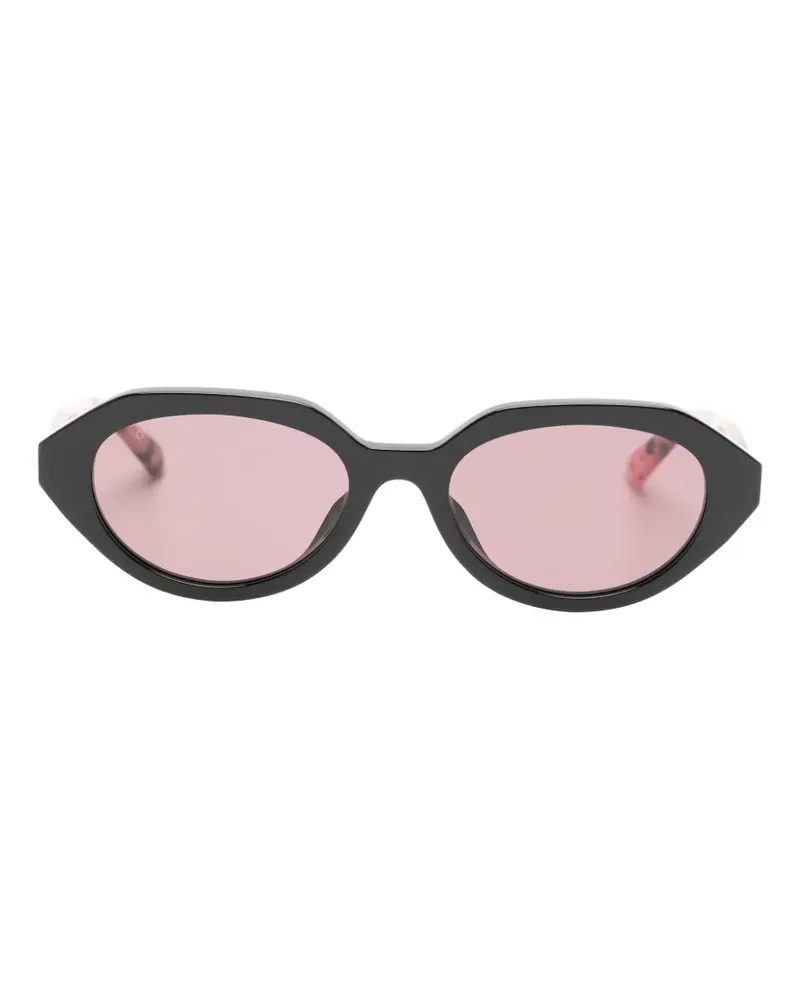 Gucci geometric-frame sunglasses - Braun Braun