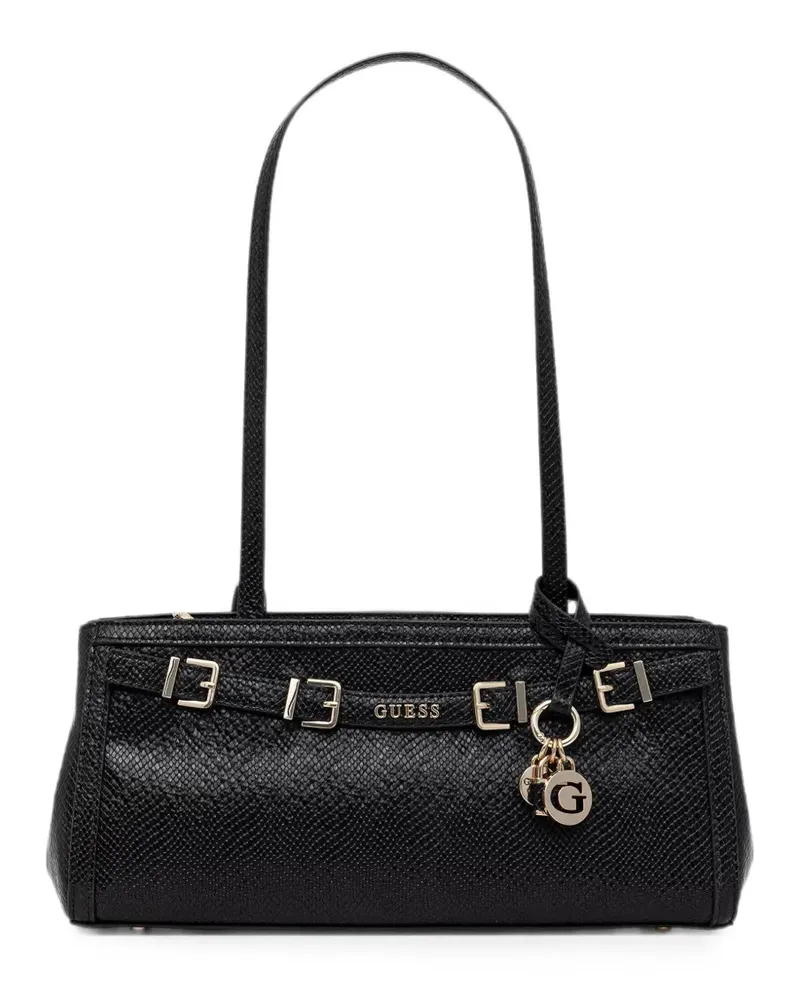 Guess Schnallen-Tote Bag mit Schlangen-Effekt - Schwarz Schwarz