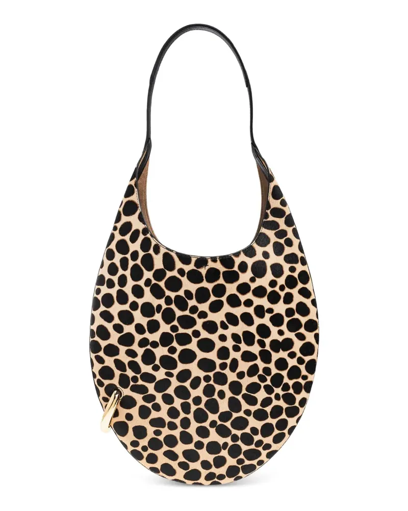 Tory Burch Handtasche mit Animal-Print - Nude Nude