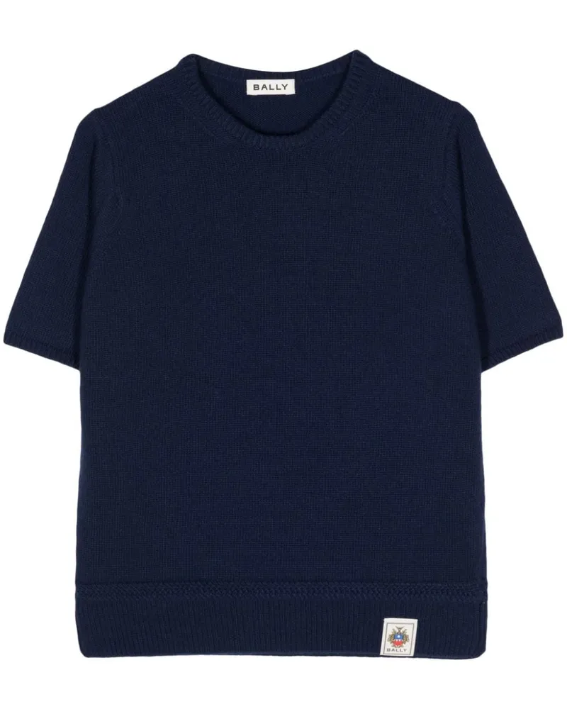 Bally Oberteil mit rundem Ausschnitt - Blau Blau