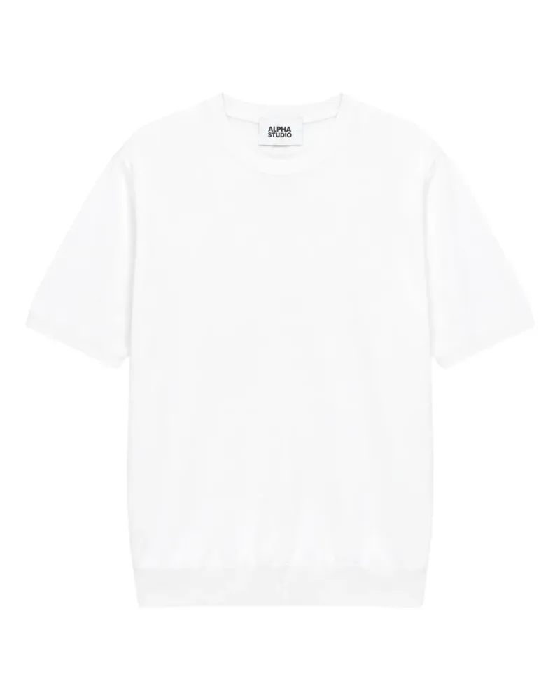 Alpha Studio short-sleeve crew-neck T-shirt - Weiß Weiß