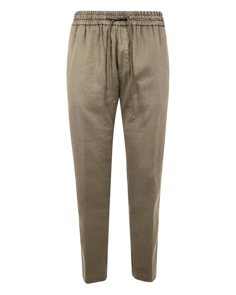 Dondup Hose aus Leinengemisch - Grün Grün