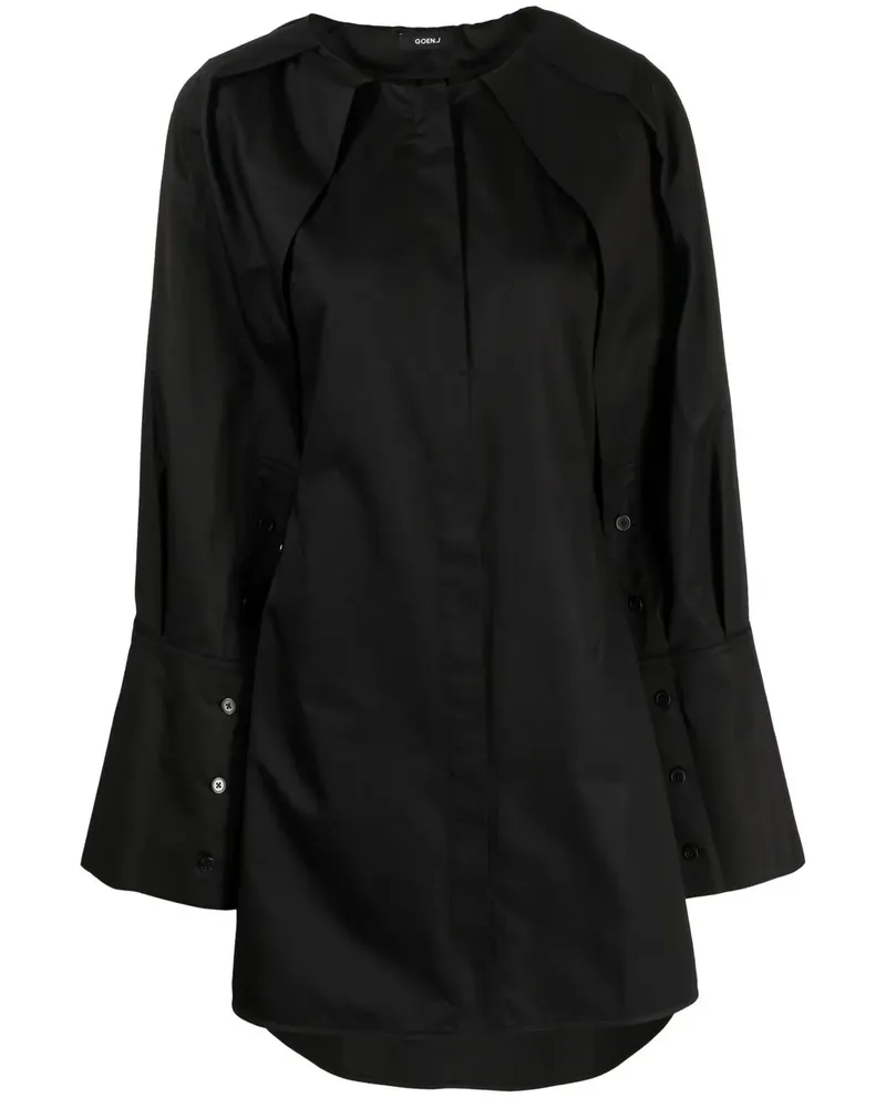 GOEN.J Minikleid mit langen Ärmeln - Schwarz Schwarz