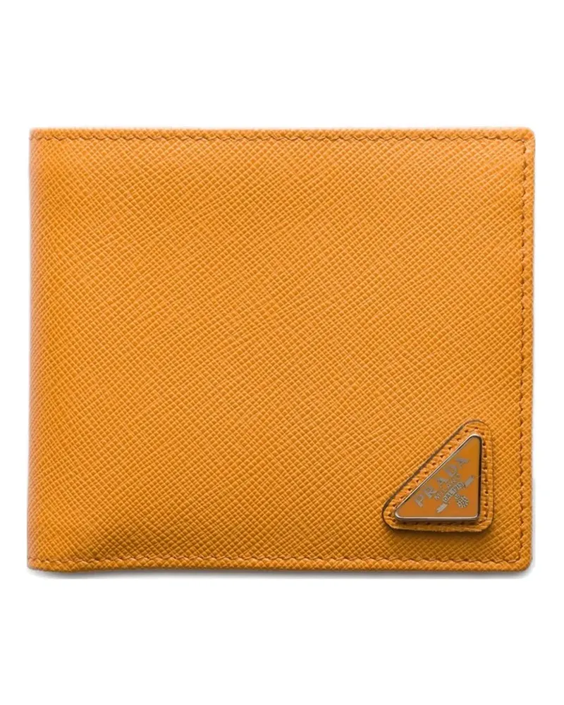 Prada Portemonnaie aus Saffiano-Leder - Orange Orange