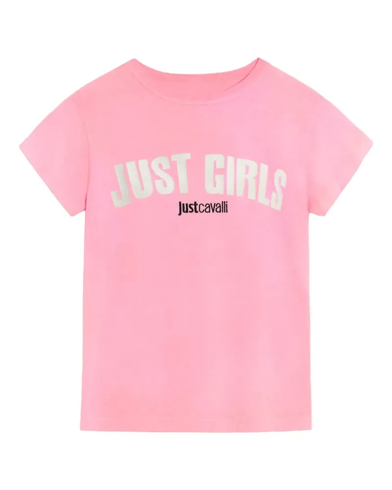 Just Cavalli T-Shirt mit Logo-Print - Rosa Rosa