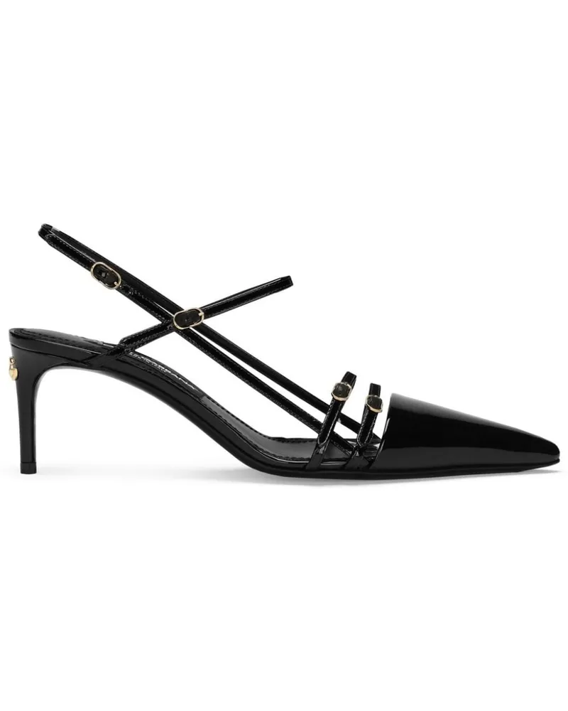 Dolce & Gabbana Pumps mit DG-Schild - Schwarz Schwarz