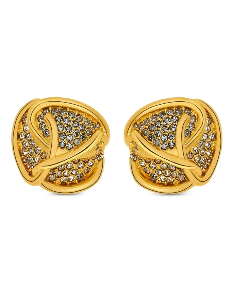 Oscar de la Renta Ohrringe mit Kristallen - Gold Gold