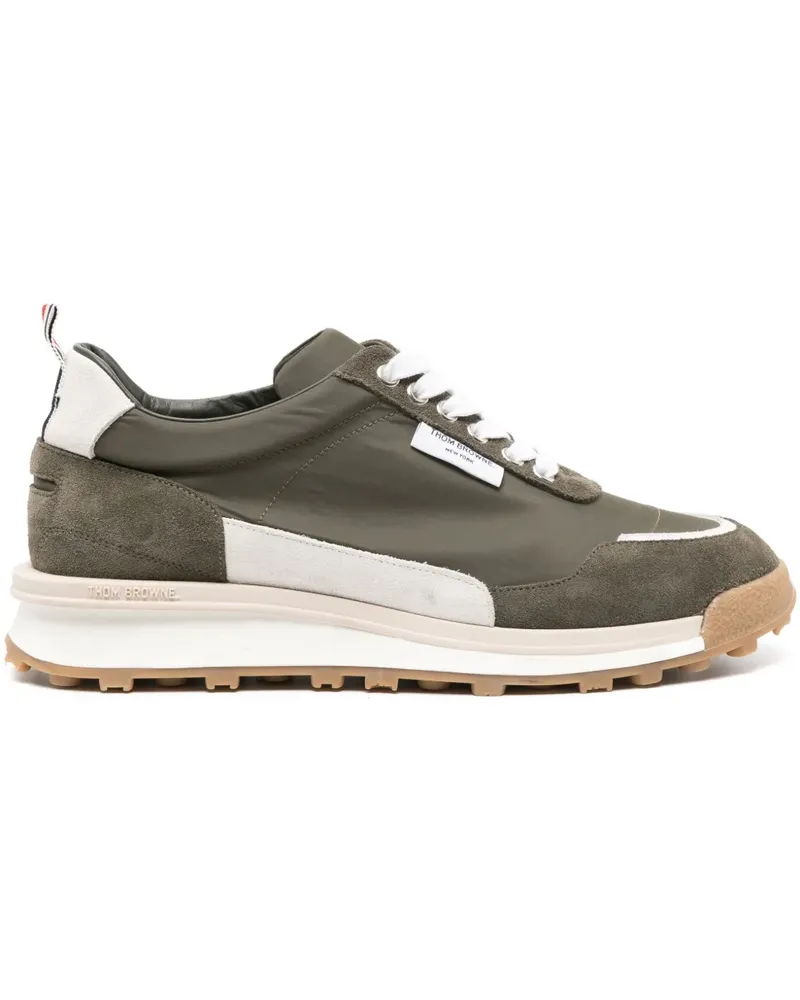 Thom Browne Alumni Sneakers mit Wildledereinsätzen - Grün Grün