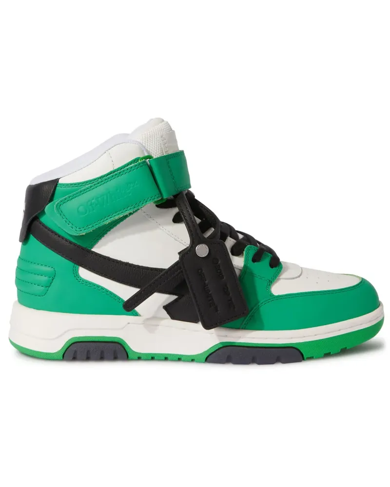 OFF-WHITE Out of Office High-Top-Sneakers - Grün Grün