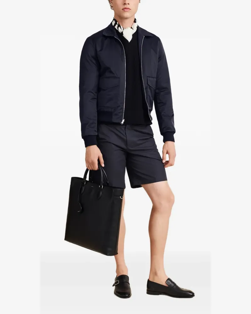 Bally Capitol Tote Bag aus strukturiertem Leder - Schwarz Schwarz