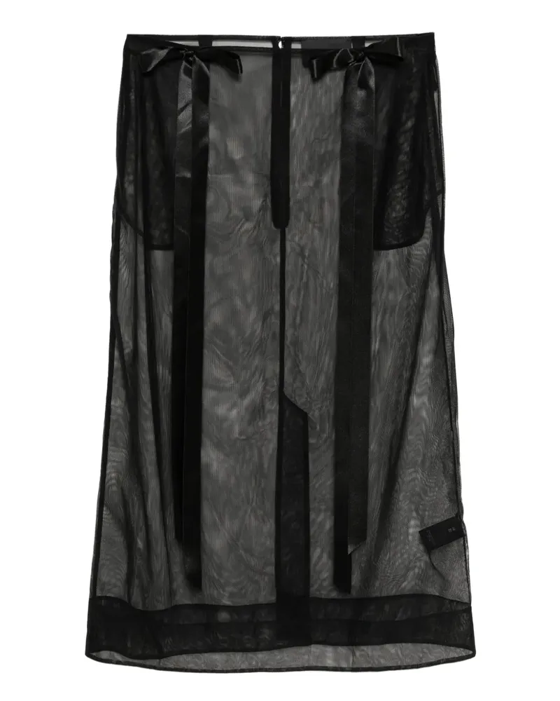 Simone Rocha Rock mit Schleifendetail - Schwarz Schwarz