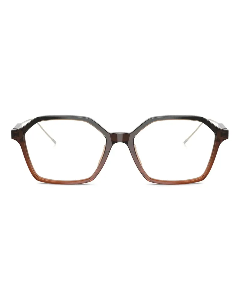Brunello Cucinelli Brille mit geometrischem Gestell - Schwarz Schwarz