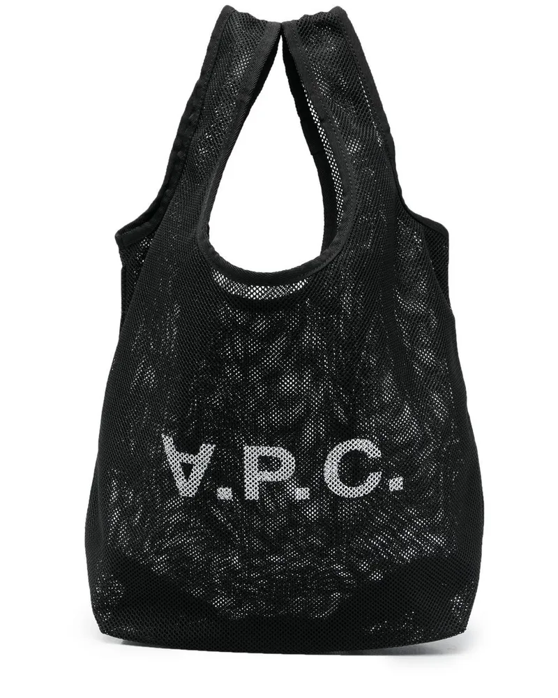 A.P.C. Shopper aus Mesh - Schwarz Schwarz