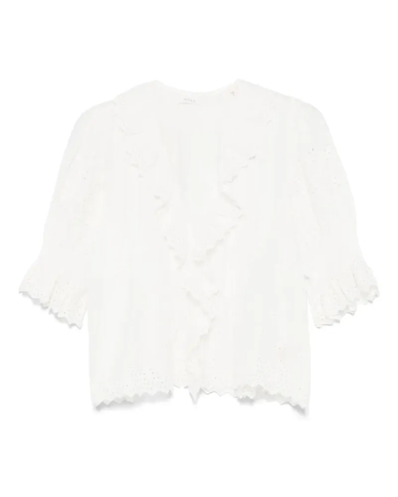 DÔEN Henri Bluse - Weiß Weiß