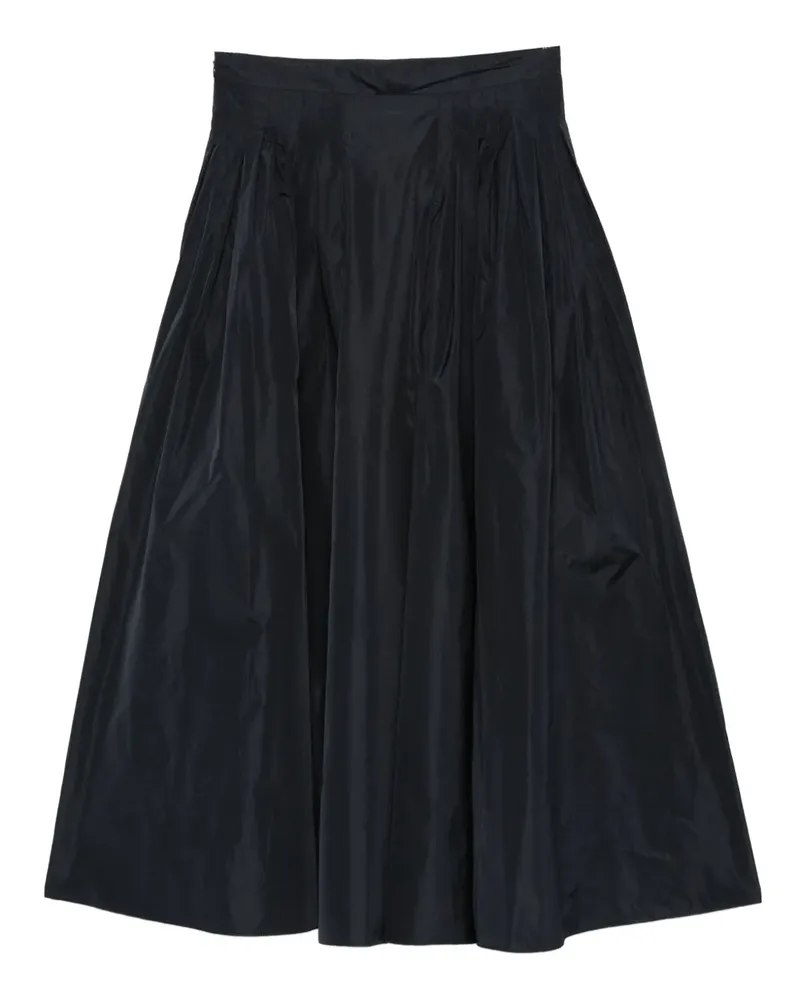 Max Mara Maxirock mit Falten - Blau Blau