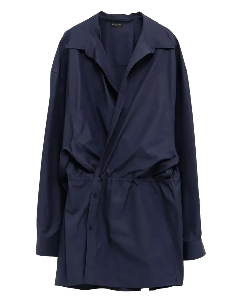 Balenciaga Minikleid mit Kordelzug - Blau Blau