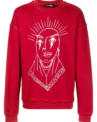 Haculla Pullover mit Logo-Print Rot