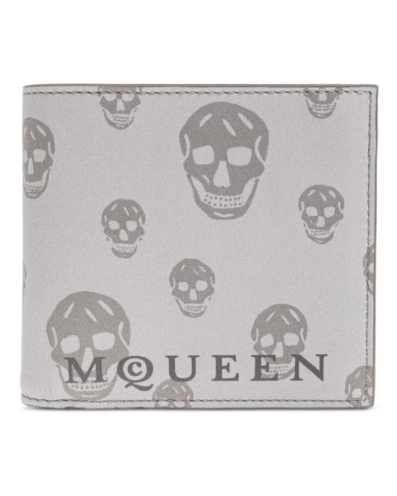 Alexander McQueen skull-print wallet - Grau Grau