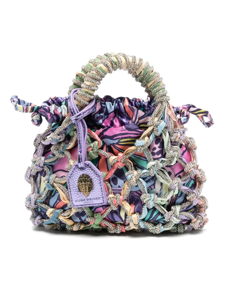 Kurt Geiger crystal-embellished tote bag - Violett Violett