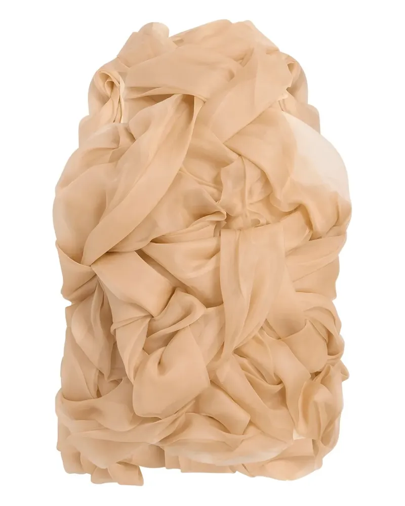 KHAITE Gerüschtes Welles Oberteil - Nude Nude