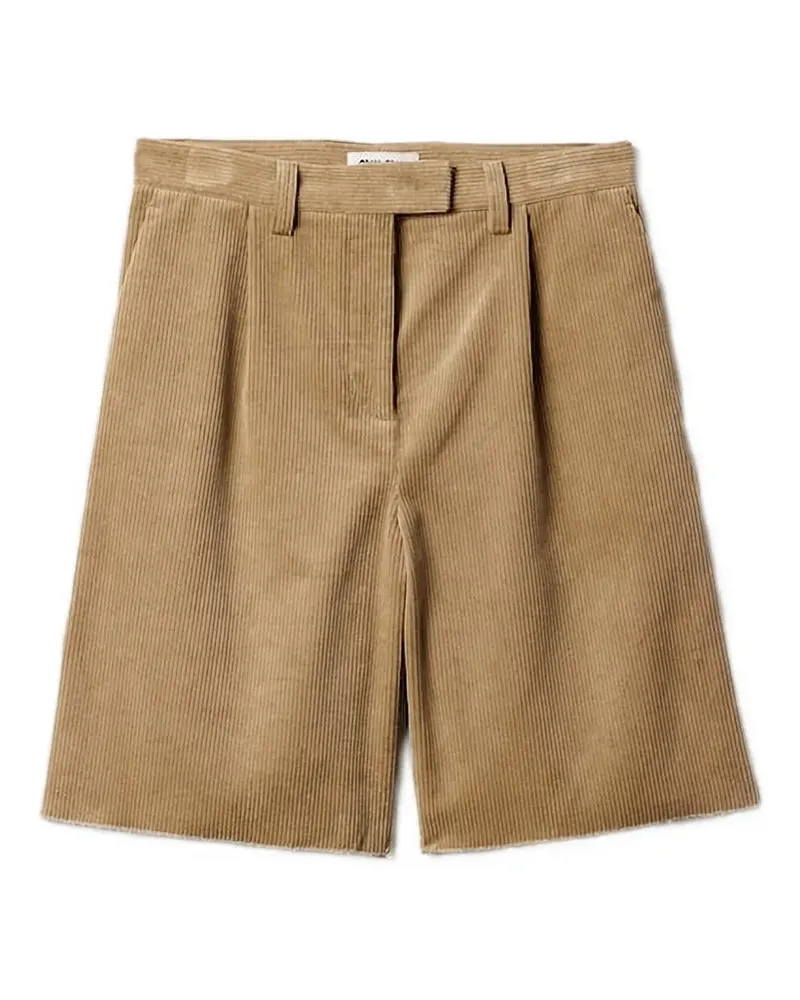 Miu Miu Ungesäumte Shorts mit Falten - Nude Nude