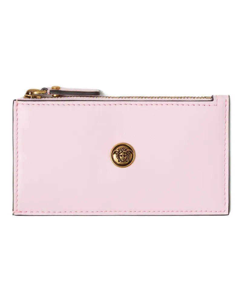 Versace Emblème Kartenetui mit Reißverschluss - Rosa Rosa