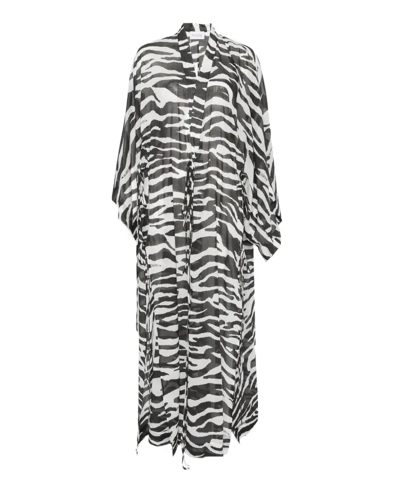 ATTICO Kaftan mit Print - Schwarz Schwarz