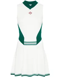 Casablanca Paris Drapiertes Tenniskleid Weiß