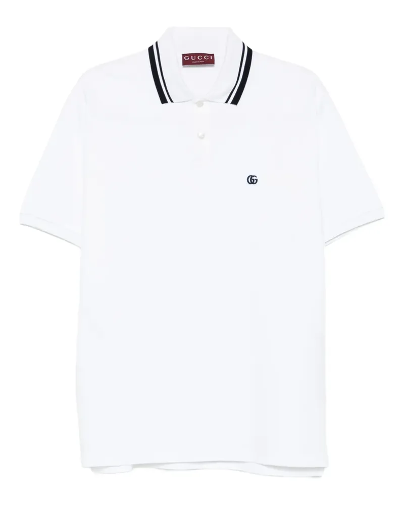 Gucci Poloshirt mit klassischem Kragen - Weiß Weiß