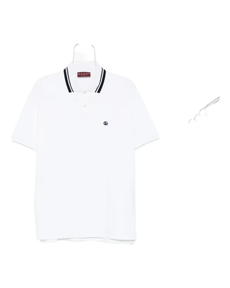 Gucci Poloshirt mit klassischem Kragen - Weiß Weiß