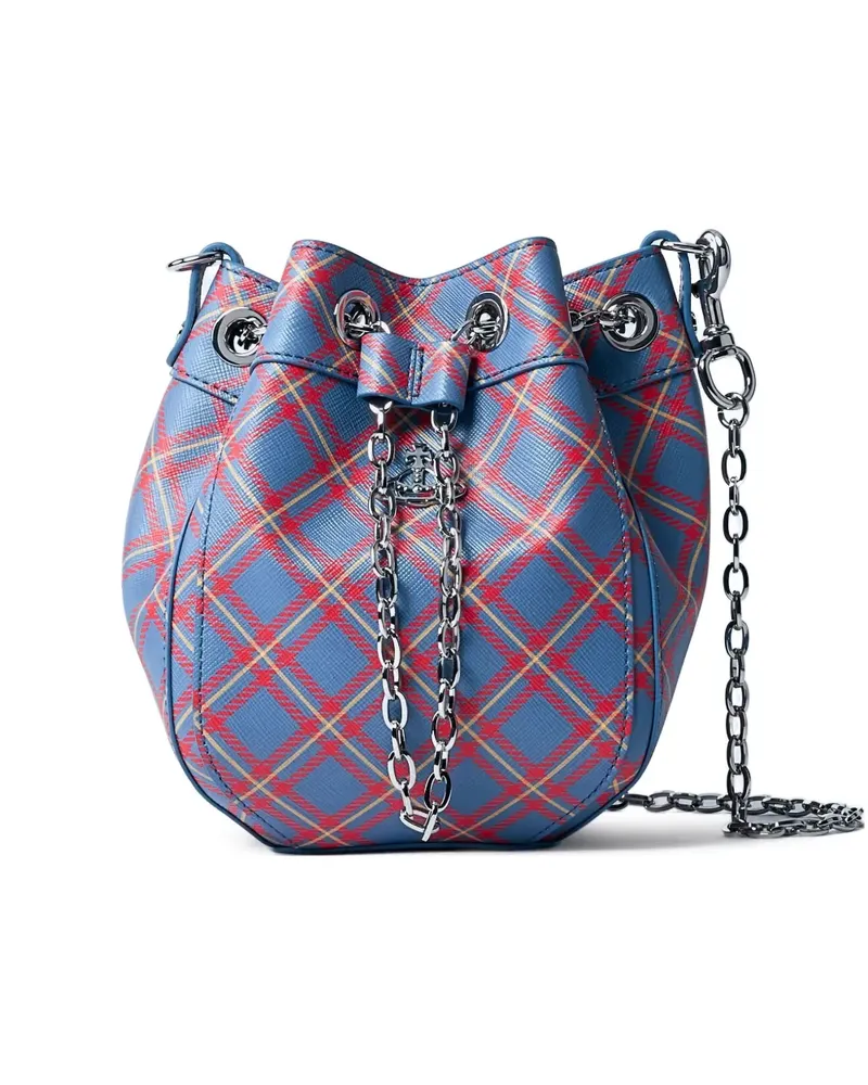 Vivienne Westwood Beuteltasche mit Schottenkaro - Blau Blau
