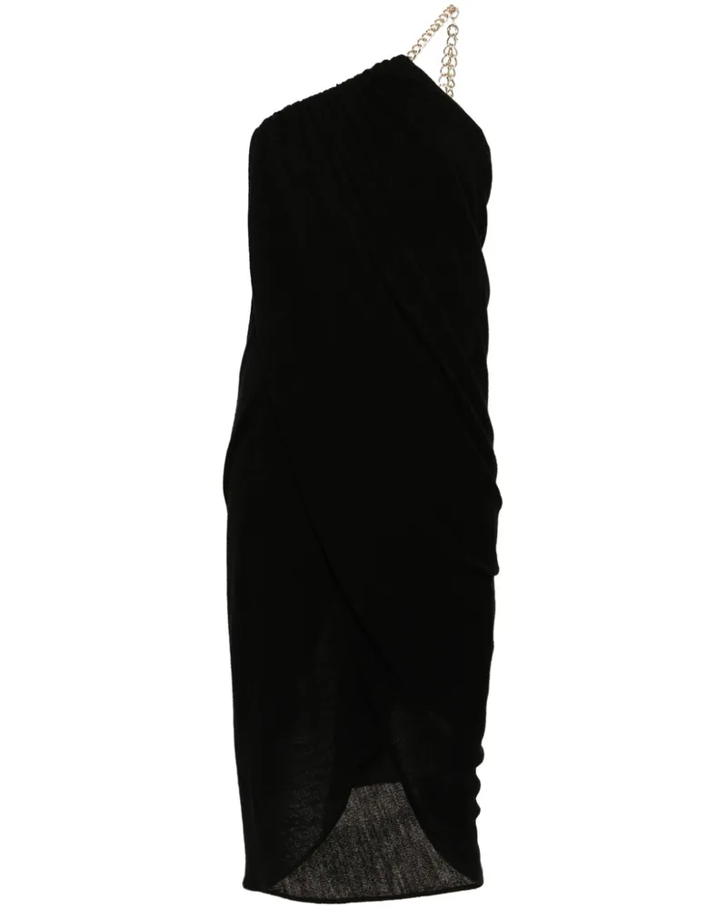 Chloé One-Shoulder-Kleid - Schwarz Schwarz