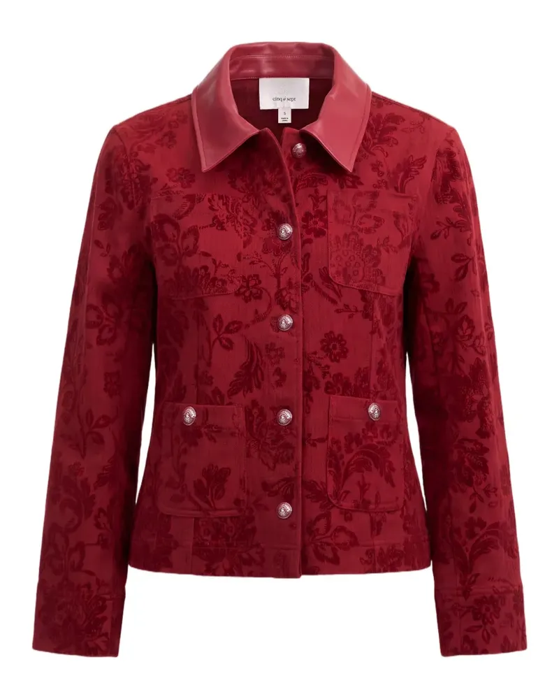 Cinq à Sept Dalton floral-print jacket - Rot Rot