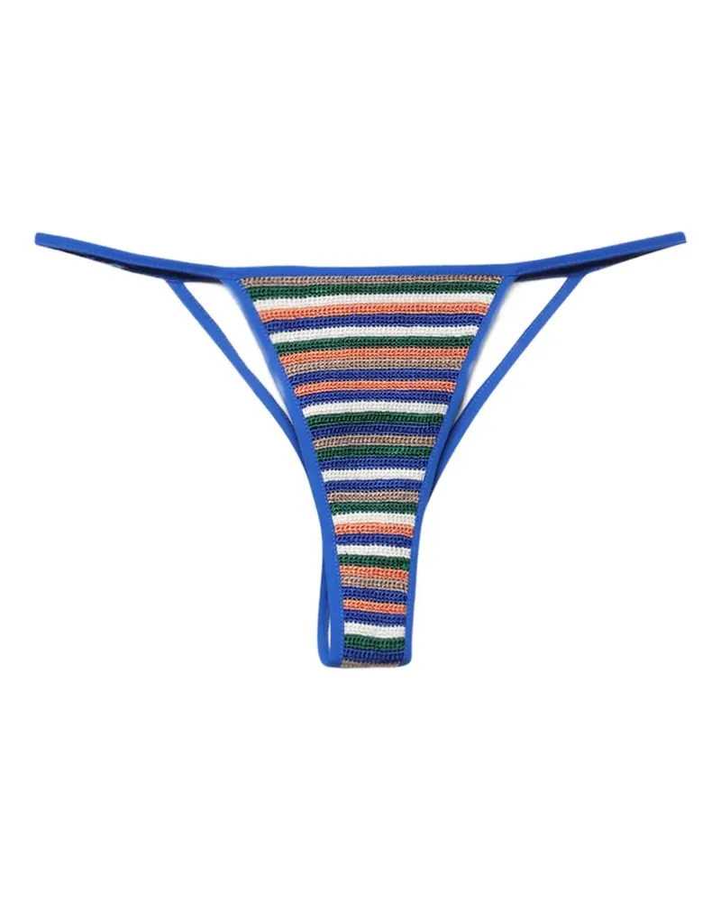 Christopher Esber Calypso crochet-knit bikini briefs - Blau Blau