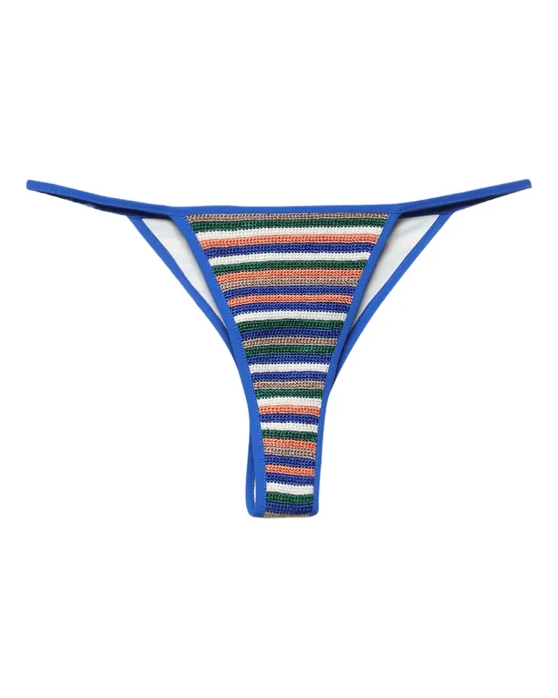 Christopher Esber Calypso crochet-knit bikini briefs - Blau Blau