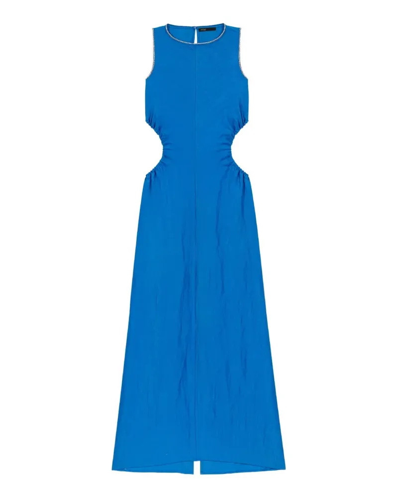 Maje Rückenfreies Leinenkleid - Blau Blau