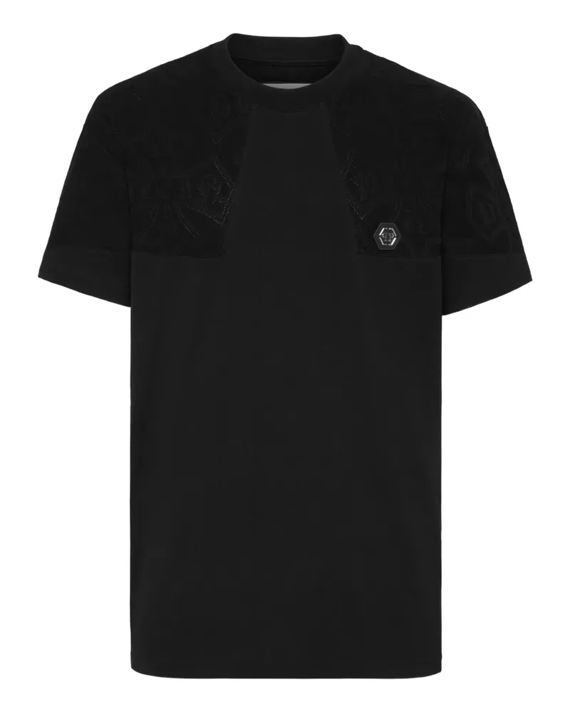 Philipp Plein T-Shirt mit rundem Ausschnitt - Schwarz Schwarz