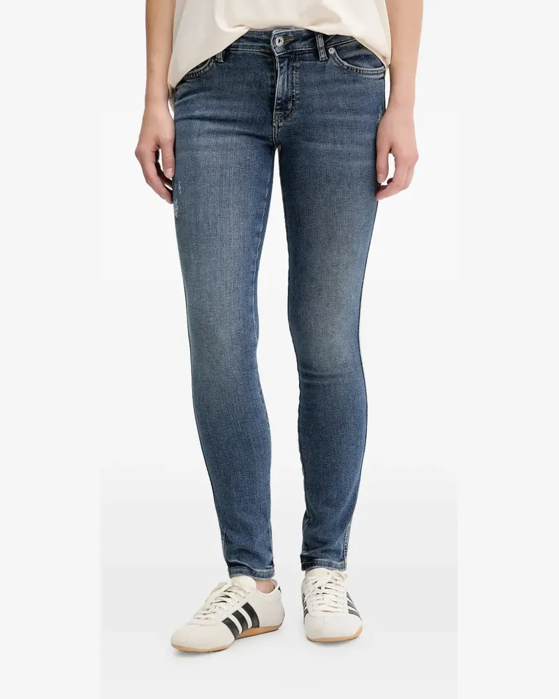 HUGO BOSS logo-patch jeans - Blau Blau