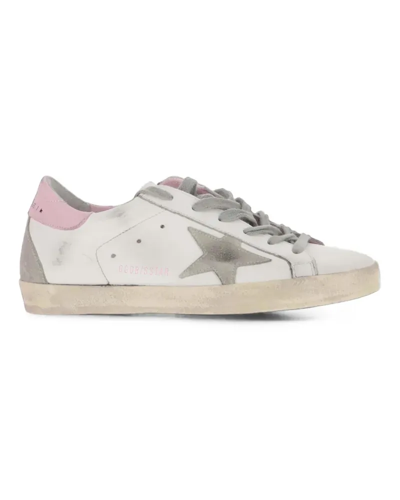 Golden Goose Superstar Sneakers im Used-Look - Weiß Weiß